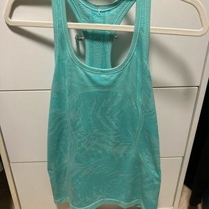 Lululemon tank top, size 8 aqua, good condition